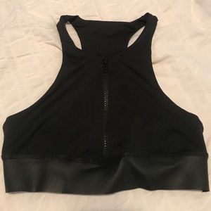 Olympia Black Racerback Sports Bra EUC! Size S/P